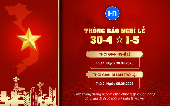 Thông báo nghỉ lễ Giải phóng miền Nam 30/04 và Quốc tế Lao động 01/05 năm 2025
